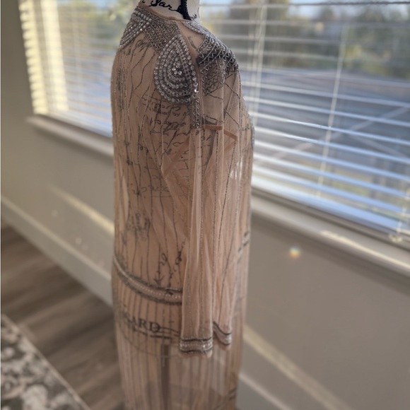 Muche & Muchette Elegant Cream Beaded Women's Cover- Up - Picture 4 of 5